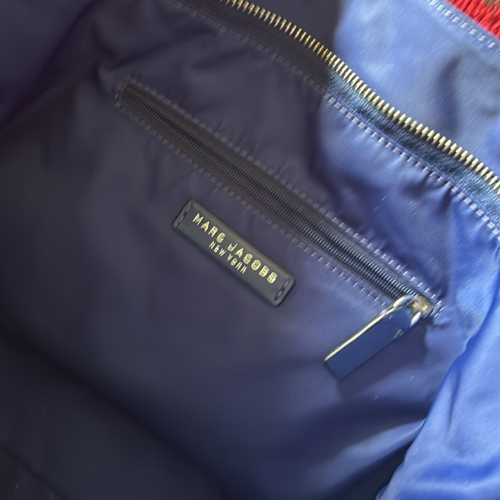 Marc Jacobs Wingman Nylon Tote Bag Royal Blue - Picture 8 of 10